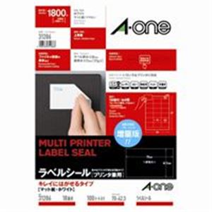 【クーポン配布中】エーワン キレイにはがせるラベルシール/宛名シール 【A4/18面 100枚】 再剥離 マルチタイプ 31286