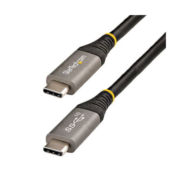 【尖んがり20倍】StarTech.com USB C-USB C有線テレビ 1m PD相応う 薄墨色／黒いこと USB31CCV1M 1本