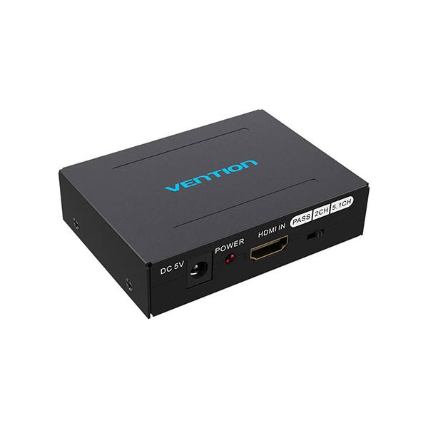 【マラソンでP最大49倍】VENTION HDMI Audio 分配器 アルミニウム合金 ブラック AF-2595