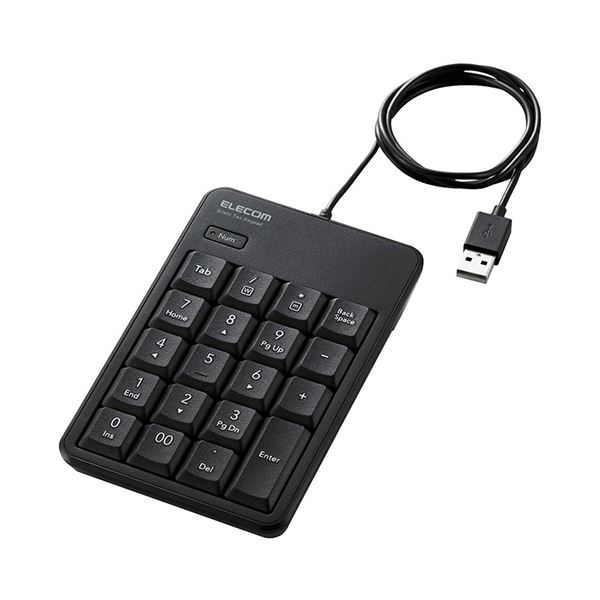 【ポイント20倍】エレコム 有線静音テンキーパッドブラック TK-TCM021SKBK 1個 8,260円