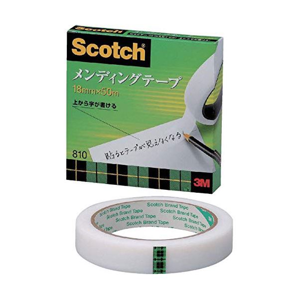 【ポイント20倍】【5個セット】 3M Scotch スコッチ メンディングテープ 18mm×50m 3M-810-3-18X5