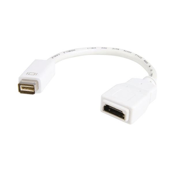 【マラソンでP最大49倍】StarTech.com Mini DVI-HDMI変換アダプタ オス/メス ホワイト MDVIHDMIMF 1個