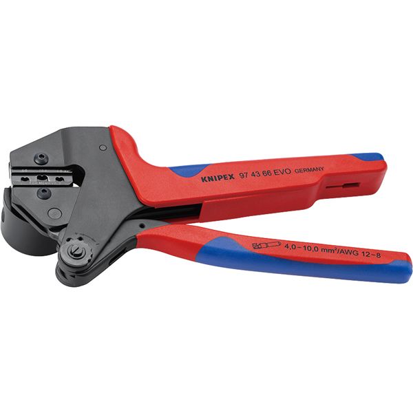 KNIPEX クニペックス クリンピングシステムプライヤー マルチコンポーネントハンドル 全長200粍 9743-66EVO 物の具 物の具 DIY やり方物の具