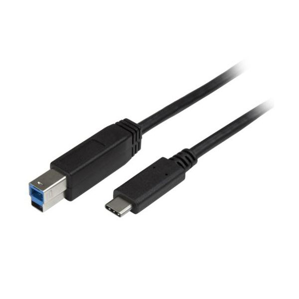 【尖んがり20倍】StarTech.com USB有線テレビ USB3.0標準尺度 2m 手合いC（雄）-B（雄） 黒いこと USB315CB2M1本