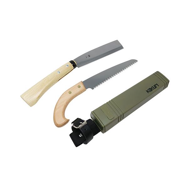 【百貨店SALEでP最大限度47倍】角利製作 KAKURI ナタとノコ サヤ付き添い人 85201