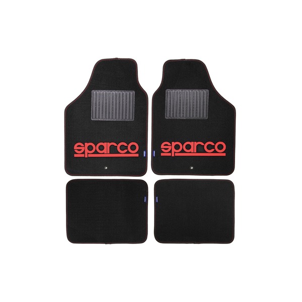 【マラソンでP最大49倍】SPARCO スパルコ フロアマット BLACK／RED SPC1903