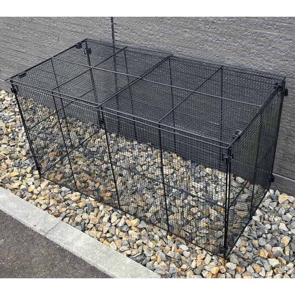 【尖んがり20倍】ゴミステイション 室外 大型紙くずかご  飾り気の無い折りたたみ式 DST-GOPE-1200 精神的な統合品【代引不可】