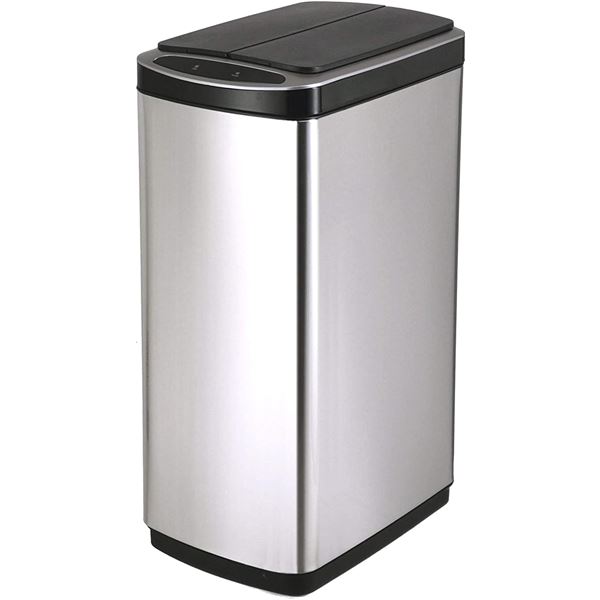 【クーポン配布中】SDB-BT50SV センサー式ステンレスダストBOX スリムタイプ50L シルバー SV