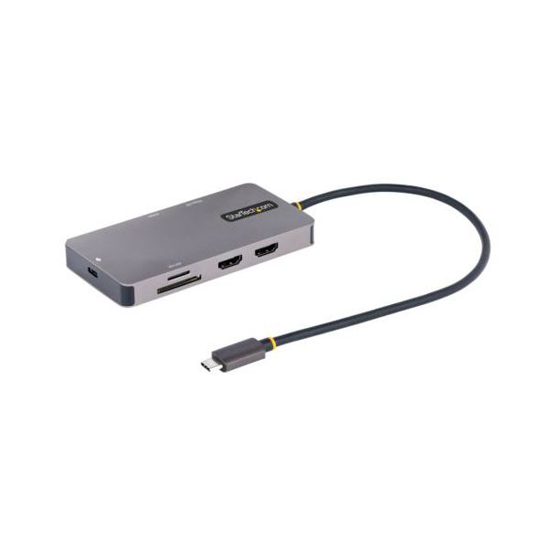 【尖んがり20倍】StarTech.com マルチポートアダプタ USB Type-C繋ぎ合わせる／デュアル管する／4K60サイクル HDMI120B-USBC-MULTIPORT 1個