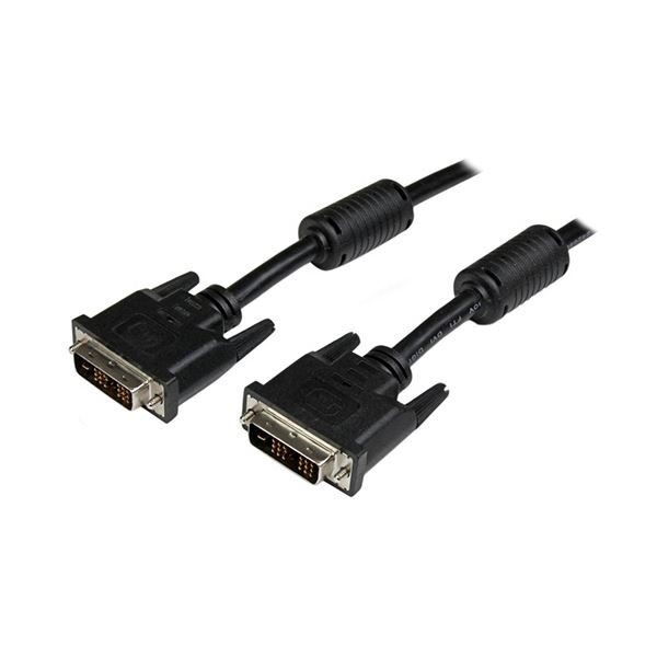 【尖んがり20倍】StarTech.com DVI-Dシングルリンクケーブル 黒いこと 5m 牡／牡 DVIDSMM5M 1本