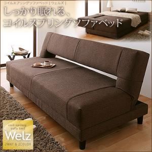 【百貨店SALEでP最大限度47倍】寝椅子臥榻 赤銅色 コイルスプリングソファベッド【Welz】ウェルズ【代引不可】