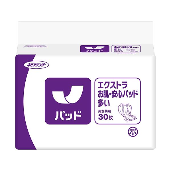 【ポイント20倍】(まとめ）王子ネピア ネピアテンダー エクストラお肌・安心パッド 多い 1セット（120枚：30枚×4パック）【×5セット】