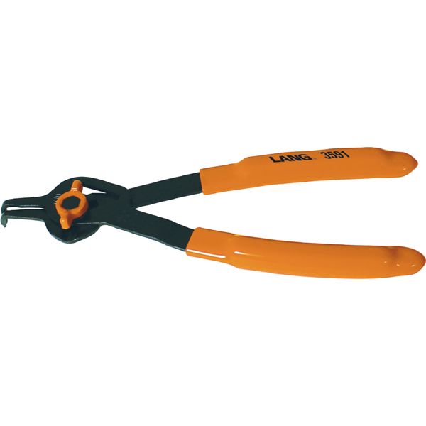 LANGTOOLS ラングツール スナップリングプライヤー 軸穴兼用 90度アングル 全長190mm 穴リング27～44.5mm 3591 工具 ツール DIY 作業工具