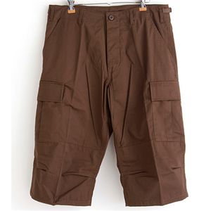 【マラソンでP最大49倍】アメリカ軍 BDU クロップドカーゴパンツ ／迷彩服パンツ 【 XSサイズ 】 ブラウン 【 レプリカ 】