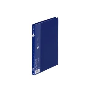 【クーポン配布中】(業務用20セット) プラス クリアファイル/ポケットファイル 【A5/タテ型】 20ポケット FC-142EL ネイビー