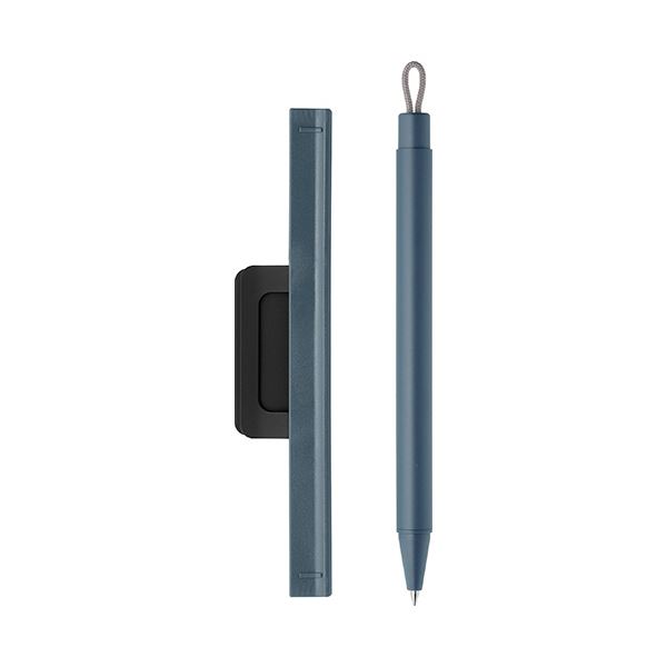 【ポイント20倍】（まとめ） ゼブラノートホルダー付ジェルボールペン ピタン 0.5mm 黒 （軸色：ブルーグレー） P-JJ115-BGR 1本 【×5セット】