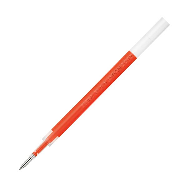 【ポイント20倍】（まとめ） ゼブラジェルボールペン替芯 JF-0.5芯 オレンジ P-RJF5-OR 1セット（10本） 【×5セット】