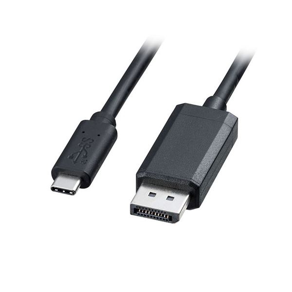 【ポイント20倍】サンワサプライ TypeC-DisplayPort変換ケーブル 2m KC-ALCDP20K｜インテリアの壱番館 10,640円