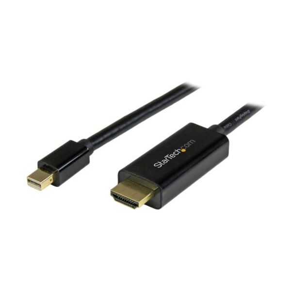 【尖んがり20倍】StarTech.com Mini DisplayPort-HDMI取り替えっこ有線テレビ 5m 黒いこと MDP2HDMM5MB1本
