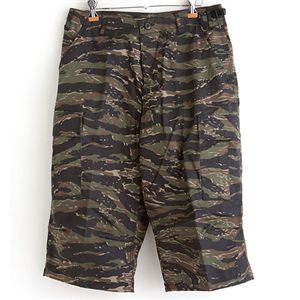 【マラソンでP最大49倍】アメリカ軍 BDU クロップドカーゴパンツ ／迷彩服パンツ 【 XSサイズ 】 タイガー 【 レプリカ 】