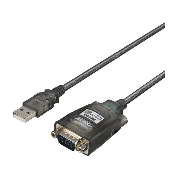 【ポイント20倍】バッファロー(サプライ) USBシリアル変換ケーブル ブラックスケルトン 0.5m BSUSRC0705BS