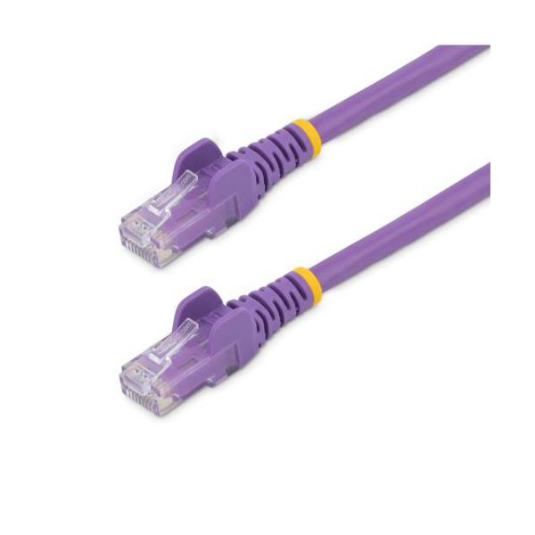 【尖んがり20倍】StarTech.com 種目6 ローカルエリアネットワーク有線テレビ RJ45モールドコネクタ パープル 10m N6PATC10MPL1本