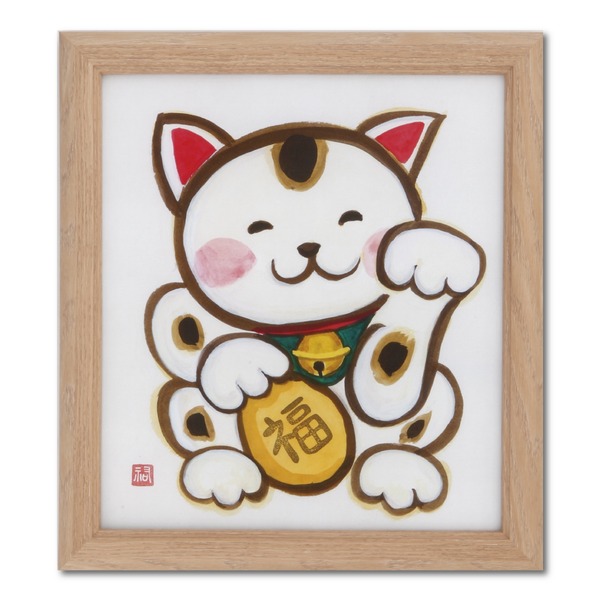 【ポイント20倍】色紙(273×242mm) ウッドフレーム ナチュラル