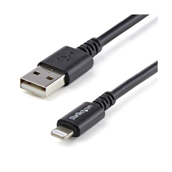 【尖んがり20倍】StarTech.com Lightning-USB有線テレビ 3m 8いの一番（雄）-USB A（雄） 黒いこと USBLT3MB1本