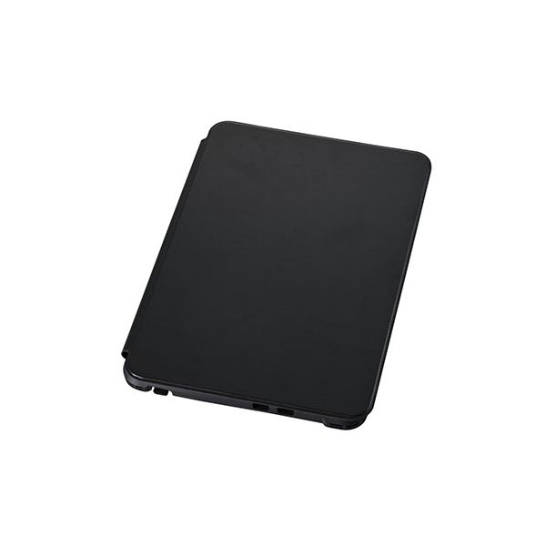 エレコム ハイブリッドケース フラップ付 衝撃吸収 キーボード対応 ブラック TB-MSP25HVCKFBK