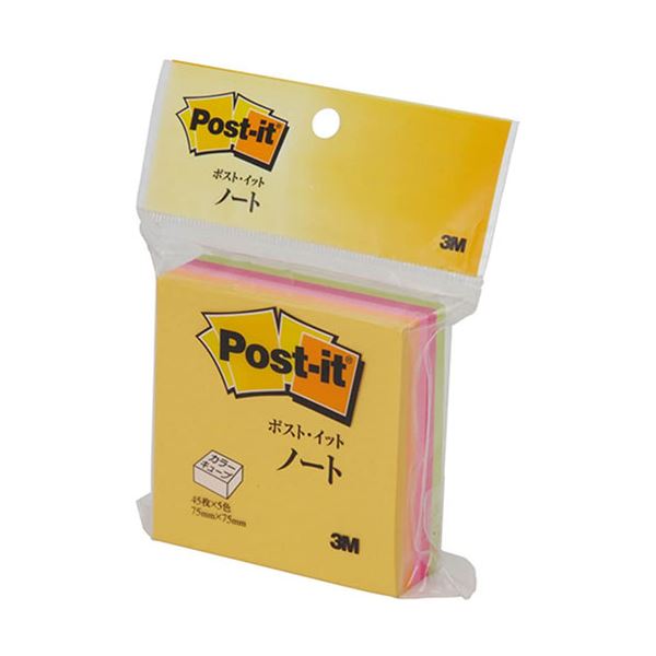 【ポイント20倍】【10個セット】 3M Post-it ポストイット カラーキューブ レギュラー スクェア 3M-CN-33X10