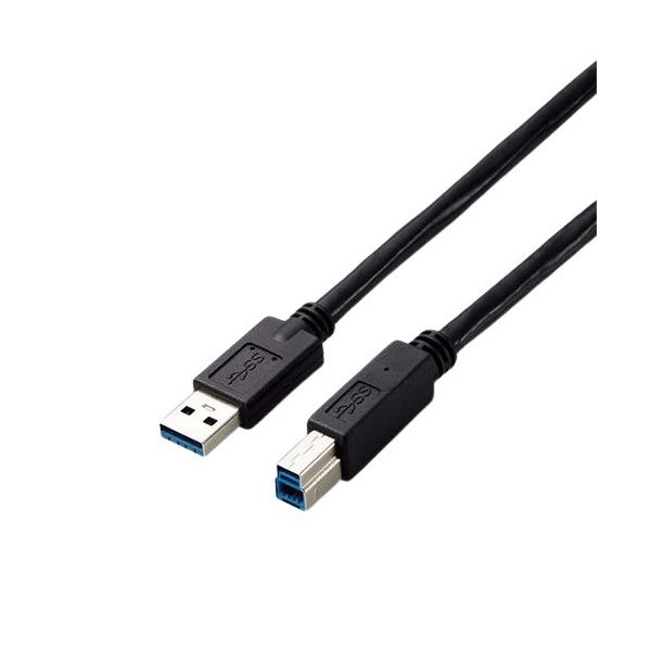 【ポイント20倍】エレコム USB3.0 A-Bケーブル 3.0m RoHS指令準拠（10物質） USB3-AB30BK/ID 1本