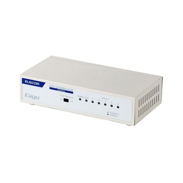 【クーポン券別れ別れ中】エレコム Giga相応う5界面取り替えっこ(金属元素筐体/ワット数内蔵) 金属元素(白いこと) EHC-G05MN4-HJW ネットワーク機器-有線LAN