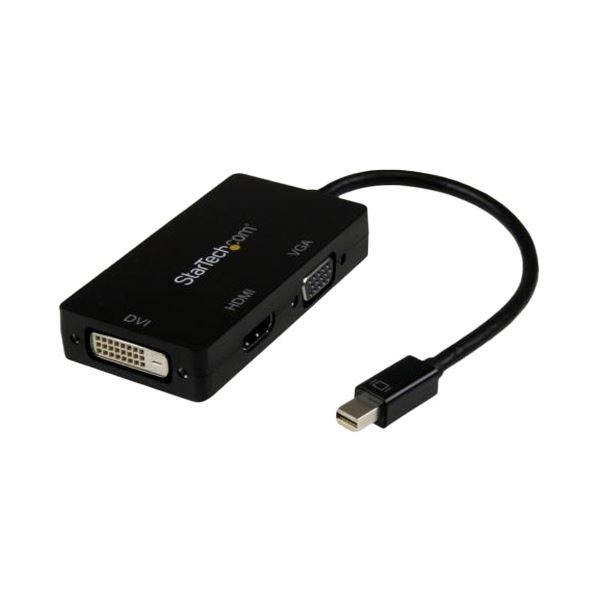 【尖んがり20倍】StarTech.com Mini DisplayPort-VGA／DVI／HDMI取り替えっこアダプター MDP2VGDVHD 1個