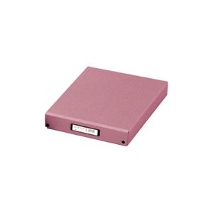 【ポイント20倍】(業務用3セット) LIHITLAB デスクトレー(収納ボックス/書類整理) B4 フタ付き A-713 ローズピンク