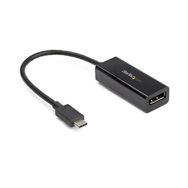 【マラソンでP最大49倍】StarTech.com USB TypeC-DisplayPort変換アダプタ ブラック CDP2DP14B 1個