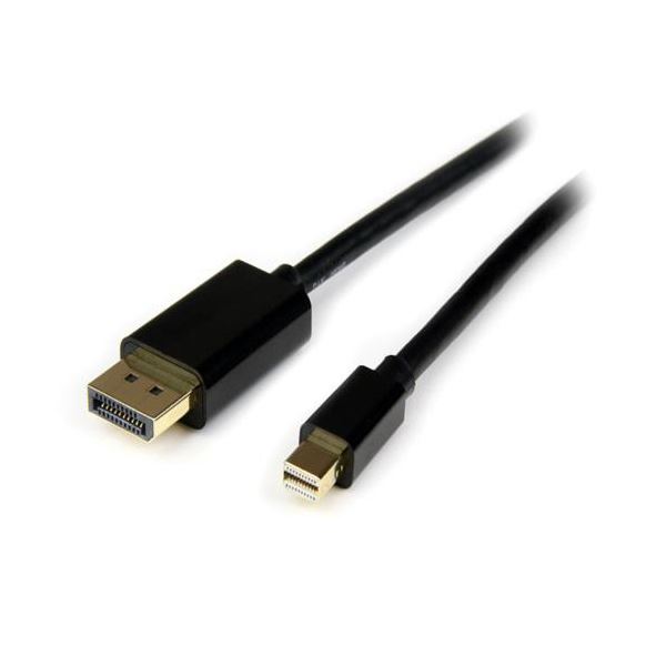 【尖んがり20倍】StarTech.com Mini DisplayPort取り替えっこ有線テレビ 4m ミニディスプレイポート-見せびらかす界面 雄／雄黒いこと MDP2DPMM4M 1本