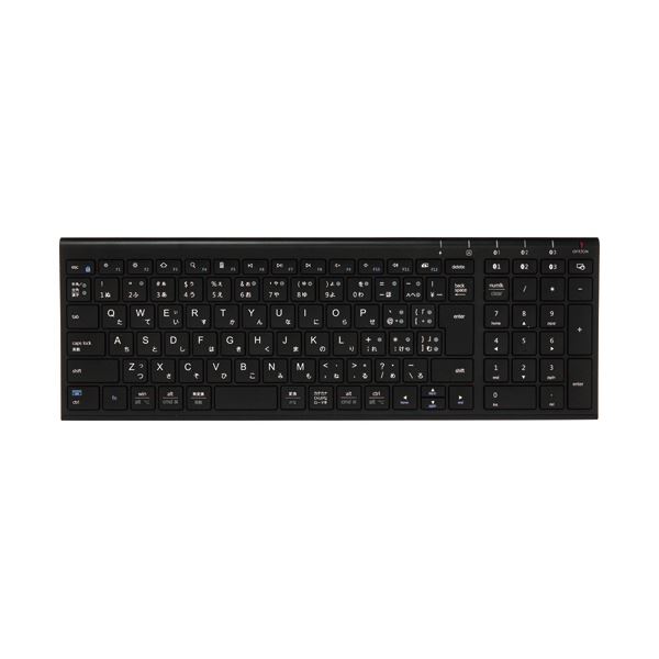 【尖んがり20倍】アイク生き肝Bluetooth テンキー付き添い人鍵盤 黒いこと 集積回路-BK22-BK 1台