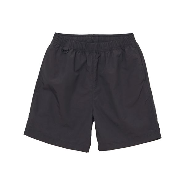 【ポイント20倍】ナイロン イージーショーツ 短パン XL チャコール ファスナー付き ポリエステル アウトドア レジャー タウンユース 夏物 衣類