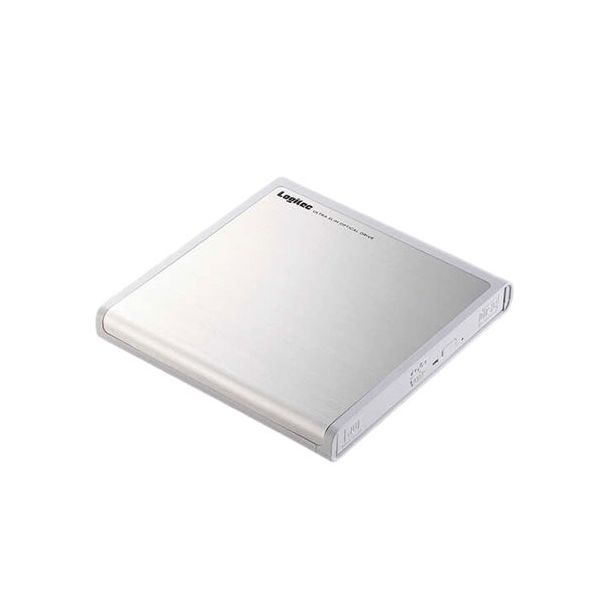ロジテック USB-A ポータブルDVDドライブ 再生 編集 書き込み ホワイト LDR-PMM8U2VWH