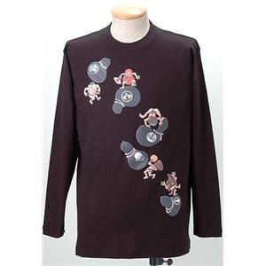 【ポイント20倍】語れる立体和柄ロングTシャツ S-1979／瓢箪とっくり M(NP)
