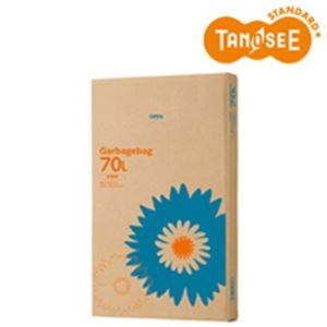 【ポイント20倍】（まとめ）TANOSEE ゴミ袋 半透明 70L 110枚入×4箱