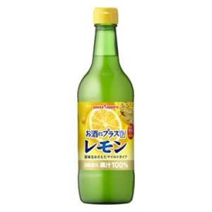 【ポイント20倍】【まとめ買い】ポッカサッポロ お酒にプラス レモン 540ml 瓶 12本入り（1ケース）【代引不可】