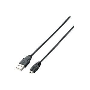 【尖んがり20倍】（まとめ）エレコム ELECOM Micro-USB（A-MicroB）有線テレビU2C-AMB20BK【×3仕掛ける】