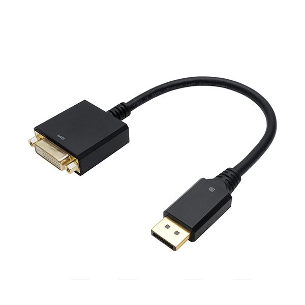 【ポイント20倍】【3セット】 ホーリック DisplayPort→DVI変換アダプタ 15cm DisplayPortオス-DVIメス DPDVF-721BBX3