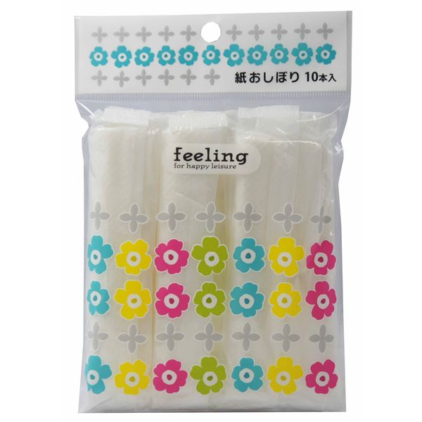 【ポイント20倍】【10個セット】 大和物産 feeling 紙おしぼり 10本入