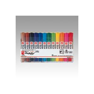 【ポイント20倍】（まとめ） 寺西化学 マジックマジェスター マジェスターセット MMJ50C-12 黒 赤 青 緑 黄 空 橙 桃 茶 紫 黄緑 黄土【×2セット】