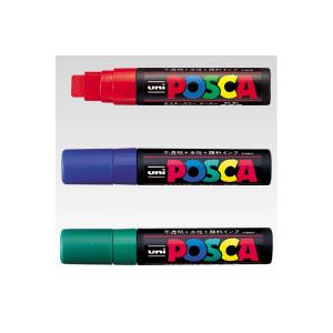 【ポイント20倍】(まとめ) 三菱鉛筆 ユニ ポスカ 極太角芯(15mm) PC-17K.24 黒 1本入 【×5セット】