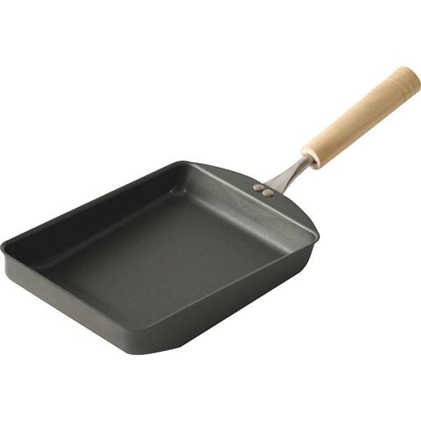 【ポイント20倍】鉄玉子焼き/調理器具 【約147×390×60mm】 日本製 木製取手付き 箱入り 『匠味』 〔台所 キッチン〕