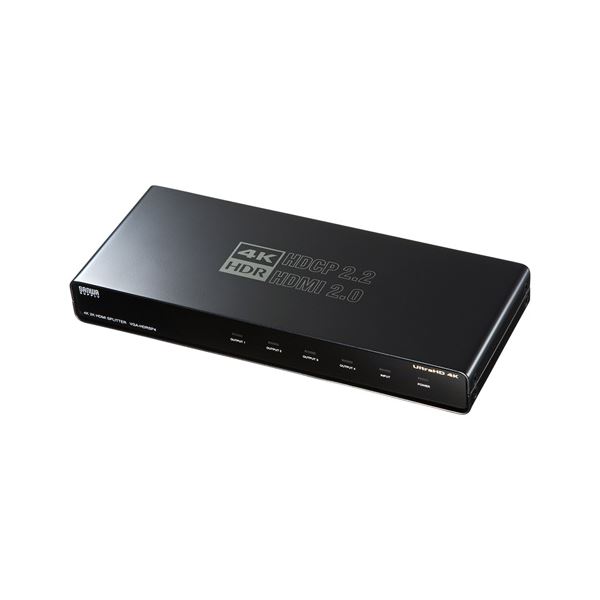 【引き換え証離れ離れ中】サンワサプライ 4K／60サイクル・HDR相応うHDMI振り分ける器（4振り分ける） VGA-HDRSP4 パソコン・周辺機器-切替機・分配器-PCアクセサリー