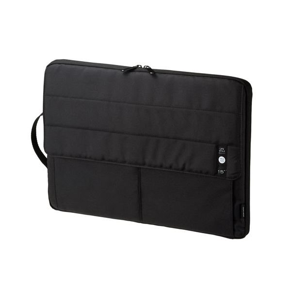 【クーポン配布中＆マラソン対象】（まとめ） サンワサプライ カジュアルPCインナーケース（15.6型ワイド） IN-CA15BK 【×2セット】
